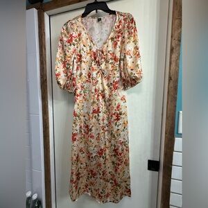 SHEIN Silky Floral Dress